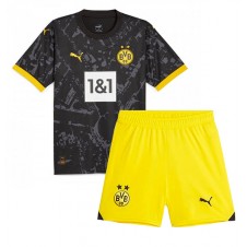 Borussia Dortmund Bortaställ Barn 2023-24 Korta ärmar (+ Korta byxor)
